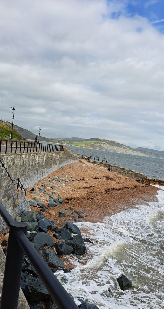 View of Beach and along the Coast