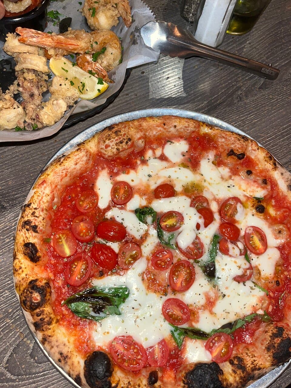 The Regina Pizza with San Marzano Tomatoes, what a great Neapolitan pizza!