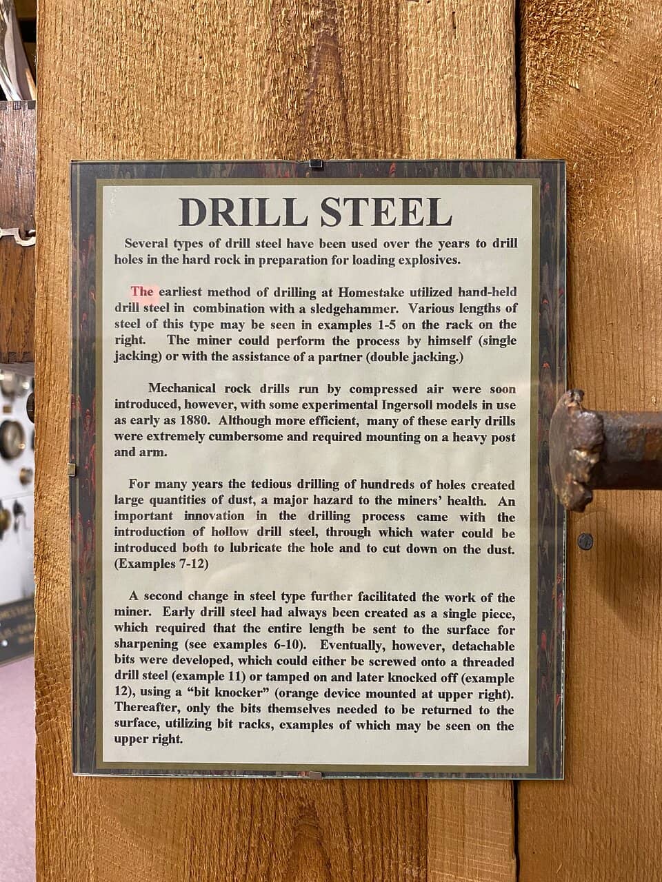 Homestake Mine History Exhibits
