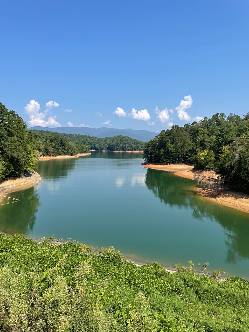 A portion of Fontana lake.