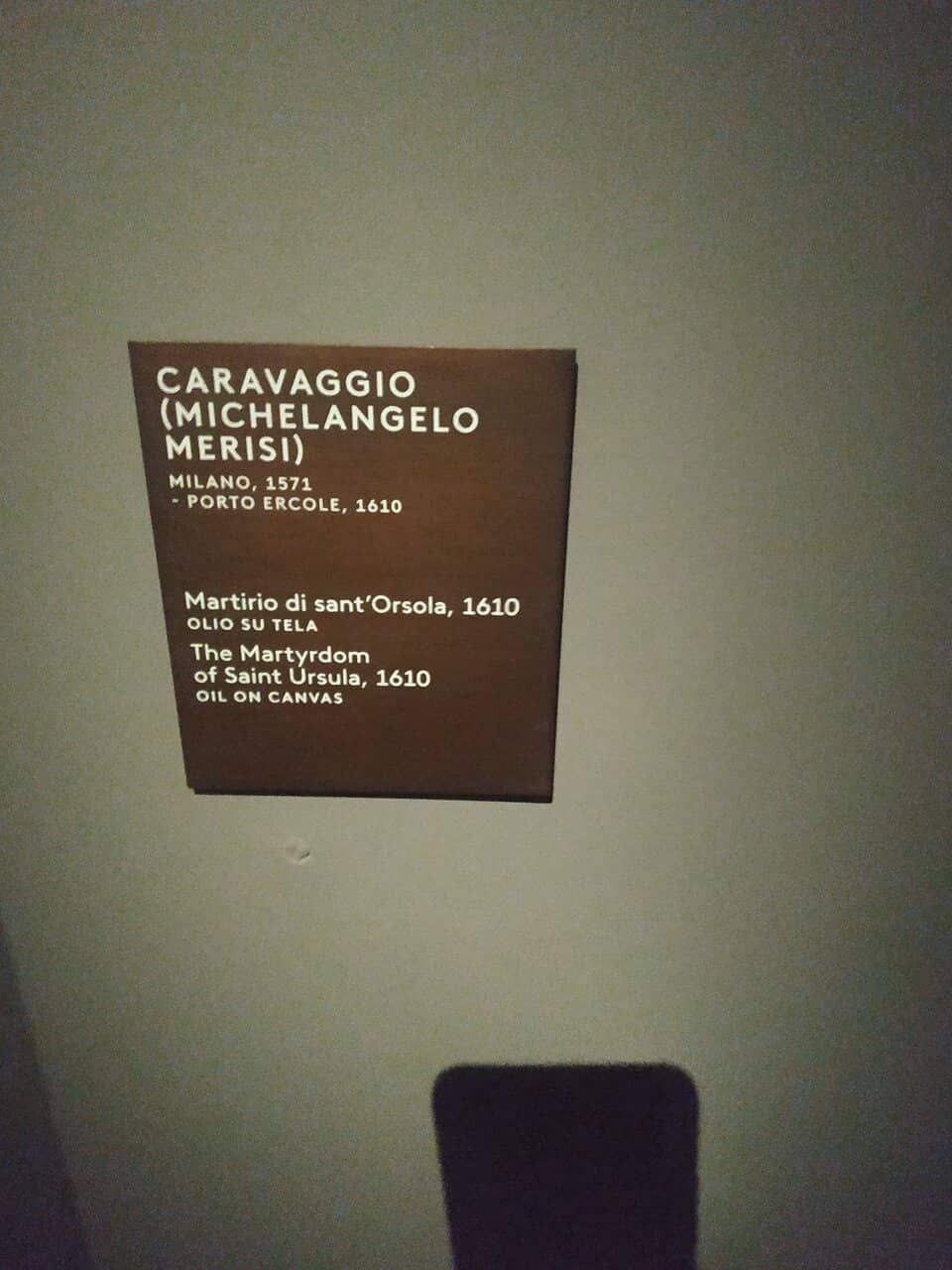 Caravaggio's 'The Martyrdom of Saint Ursula'