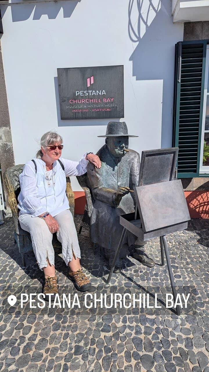 Churchill's Mural & Chair
