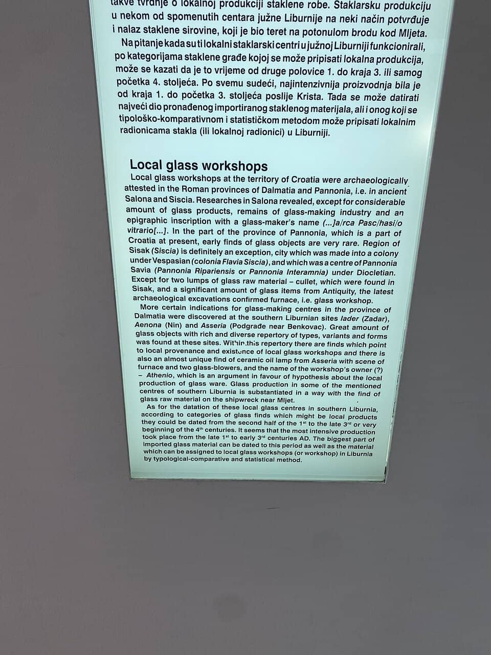Ancient Glass Artifacts
