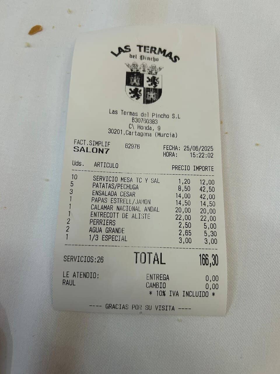 Affordable Menu del Dia