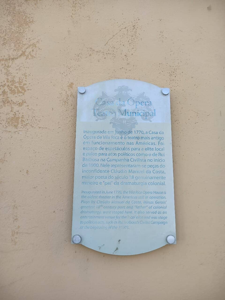 The Oldest Active Theatre in Brazil