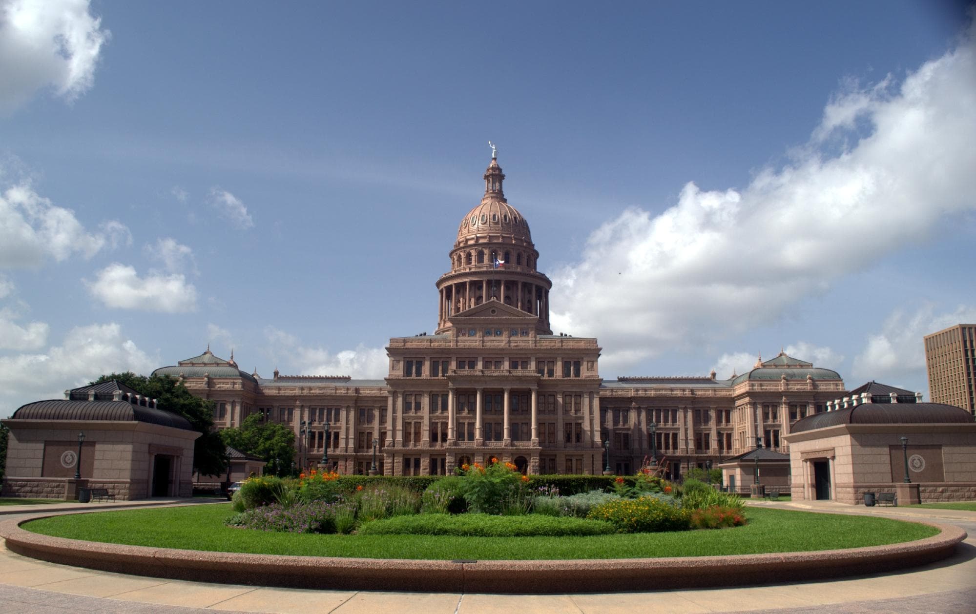 State Capitol from the backyard.