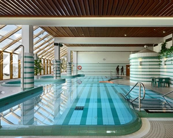 The indoor pool