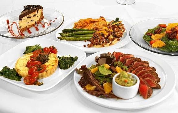 Our dinner menu changes every month!