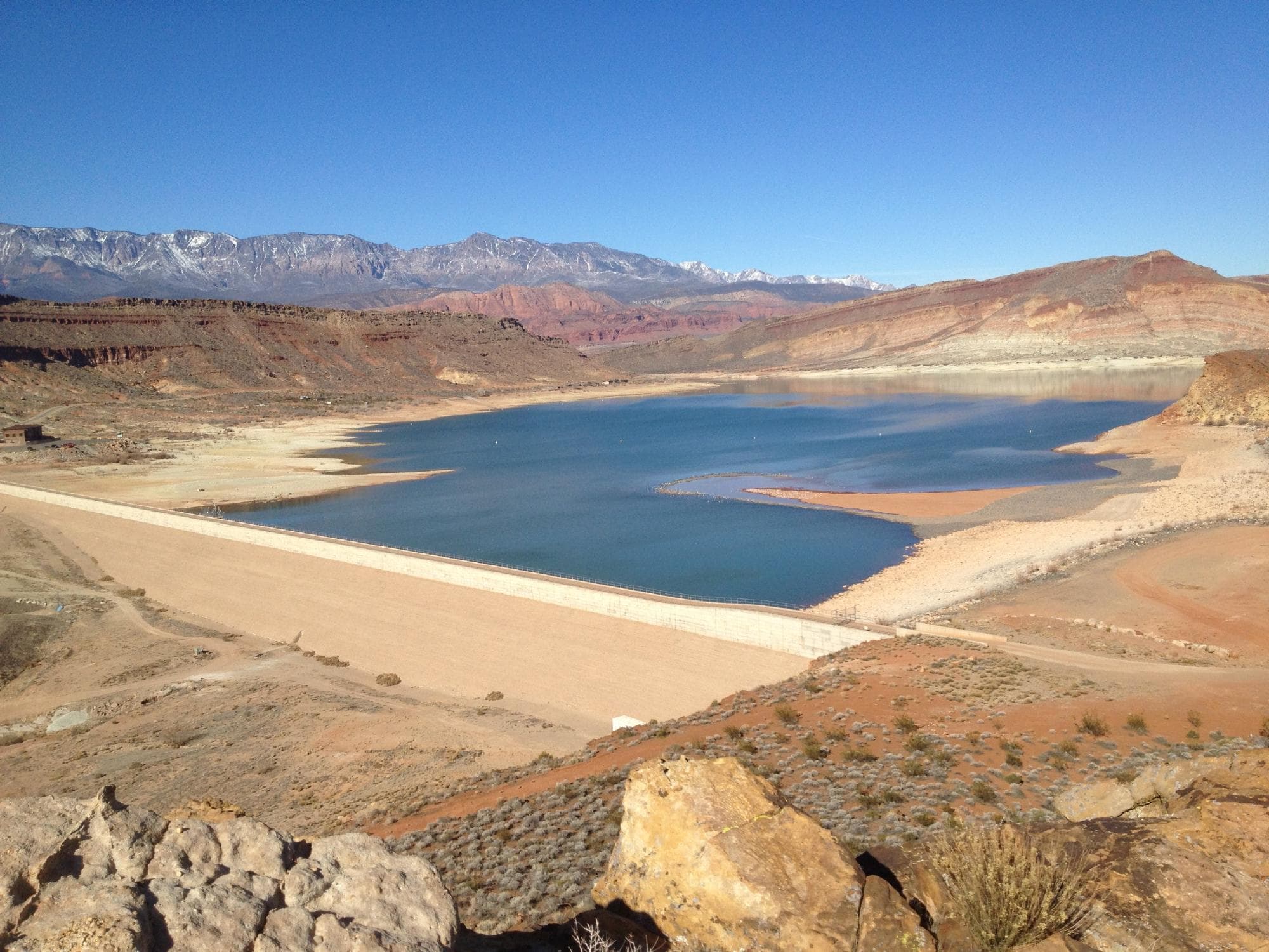 shot from above main dam