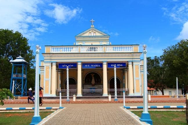 The church on a weekday at noon