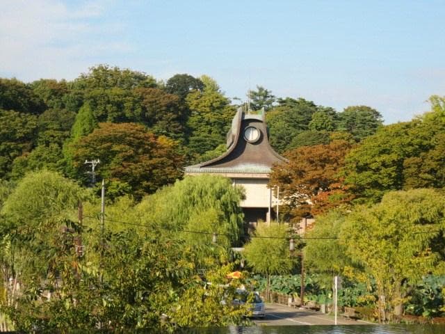2階から旧美術館の景色