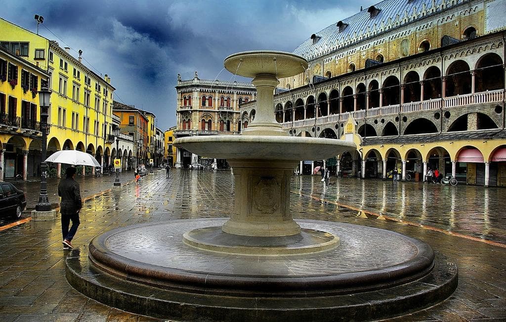 View from Piazza delle Erbe (with fountain)