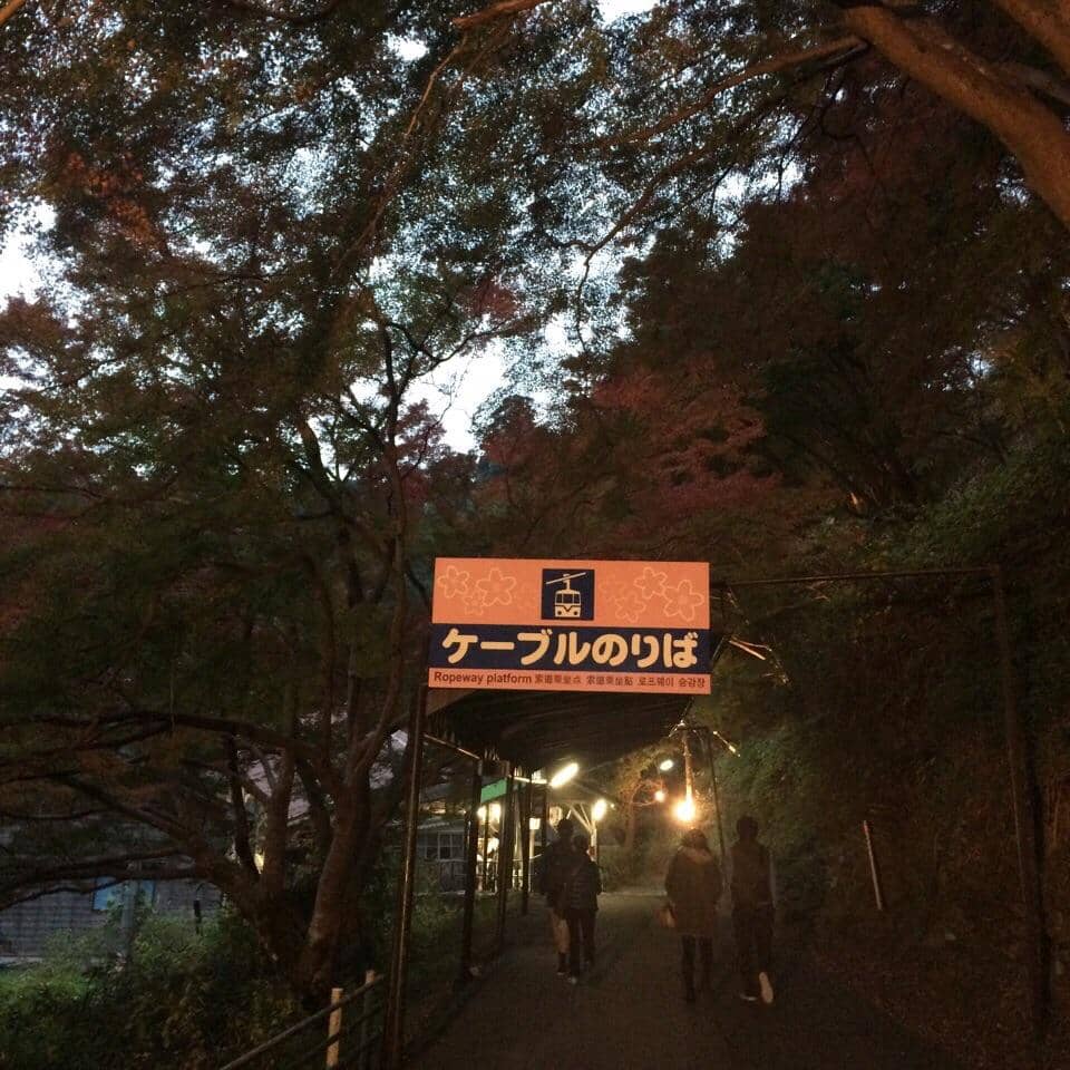 Yoshino Ropeway Ascent