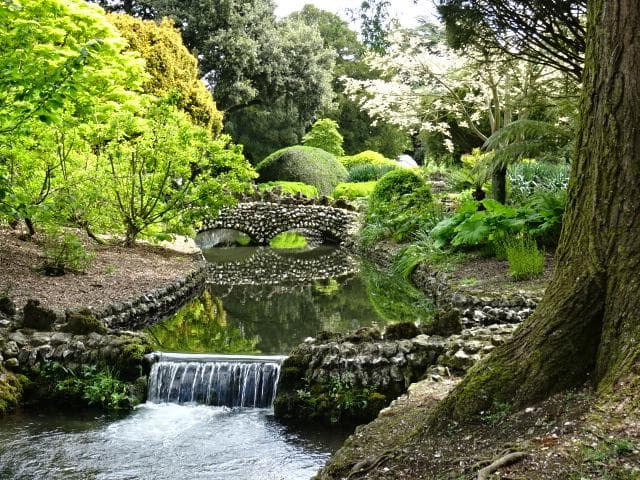 Little brooks run through the gardens