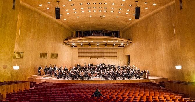 The acoustics of the main concert room are considered to be among the best in the world.