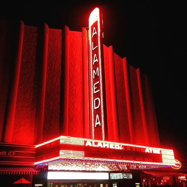 Theater at night