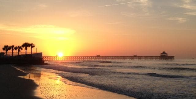 Beach at sunrise
