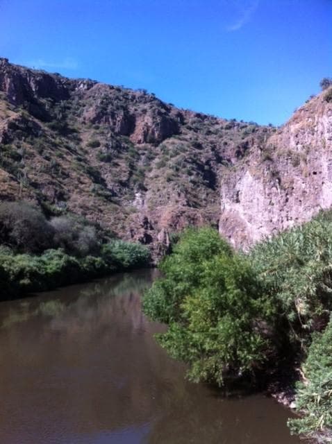 Parte del gran cañon donde se realizanlas actividades de kayak