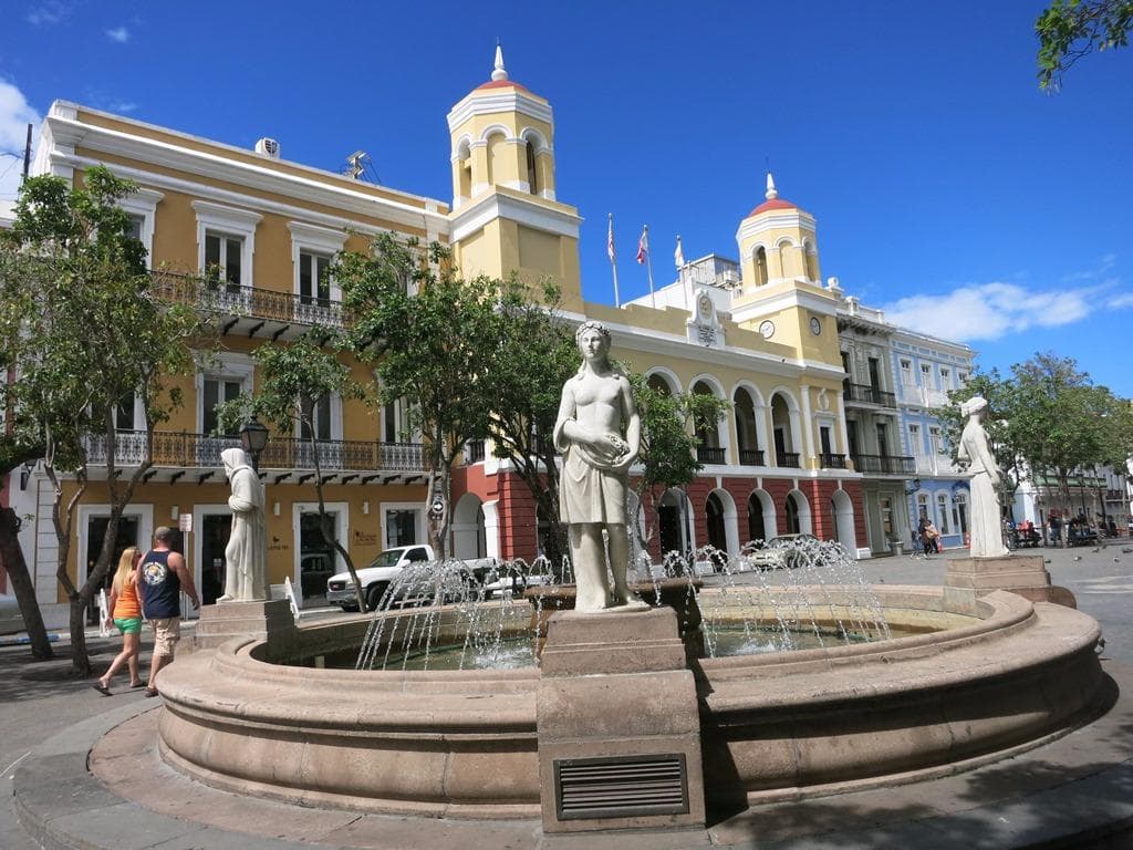 Statues in the middle