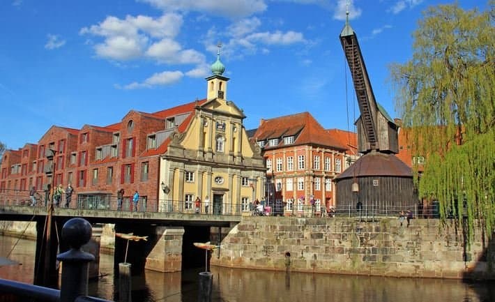 Historic Harbor Crane Jungbusch Mannheim