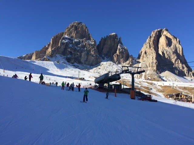 sassolungo vista dalla pista