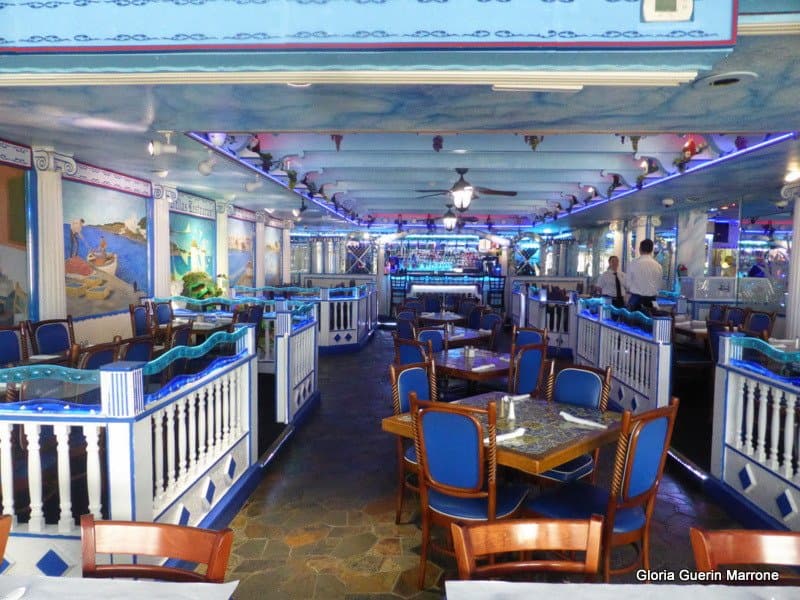 Interior of hellas Restaurant