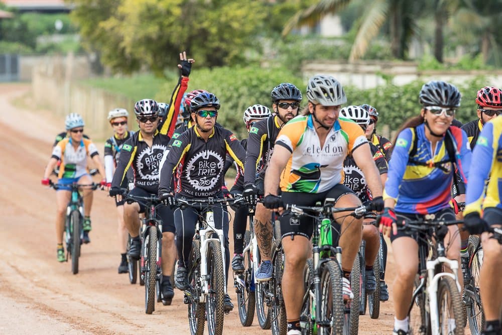 Pedal no 1º trecho do roteiro de Cicloturismo do Vale Europeu, em Timbó