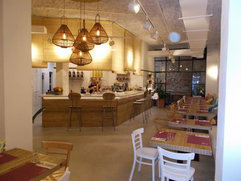 Looking at the newly re-furbished bar.