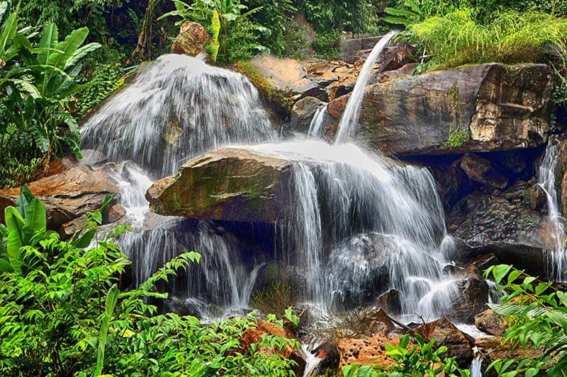 Zoom sur la cascade