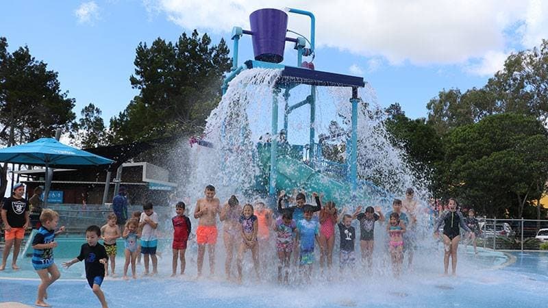 FREE Fun under the Tipping Bucket!