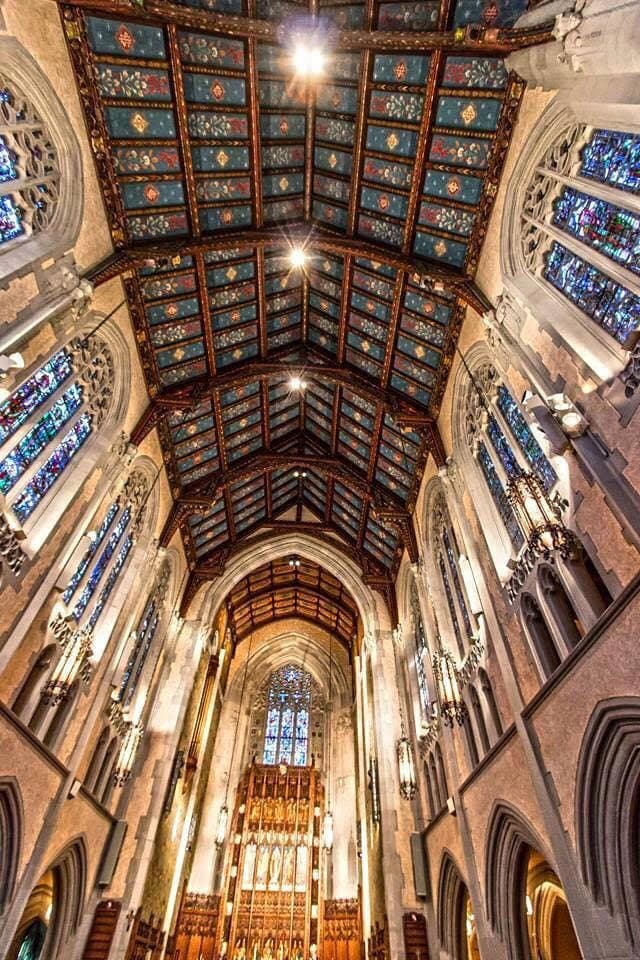 The incredibly beautiful sanctuary of Historic Trinity Lutheran Church