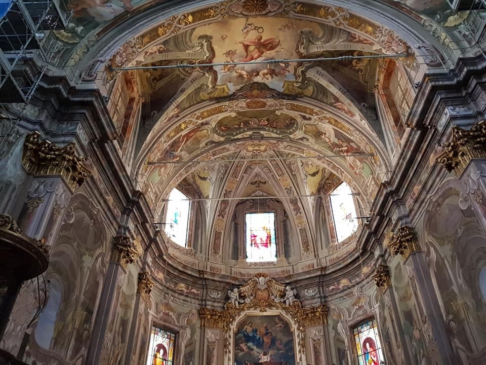 Ceiling above altar