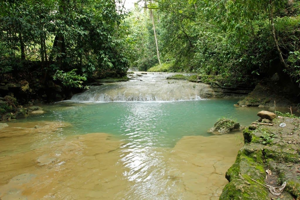 Salah satu kolam di Air terjun Lepo