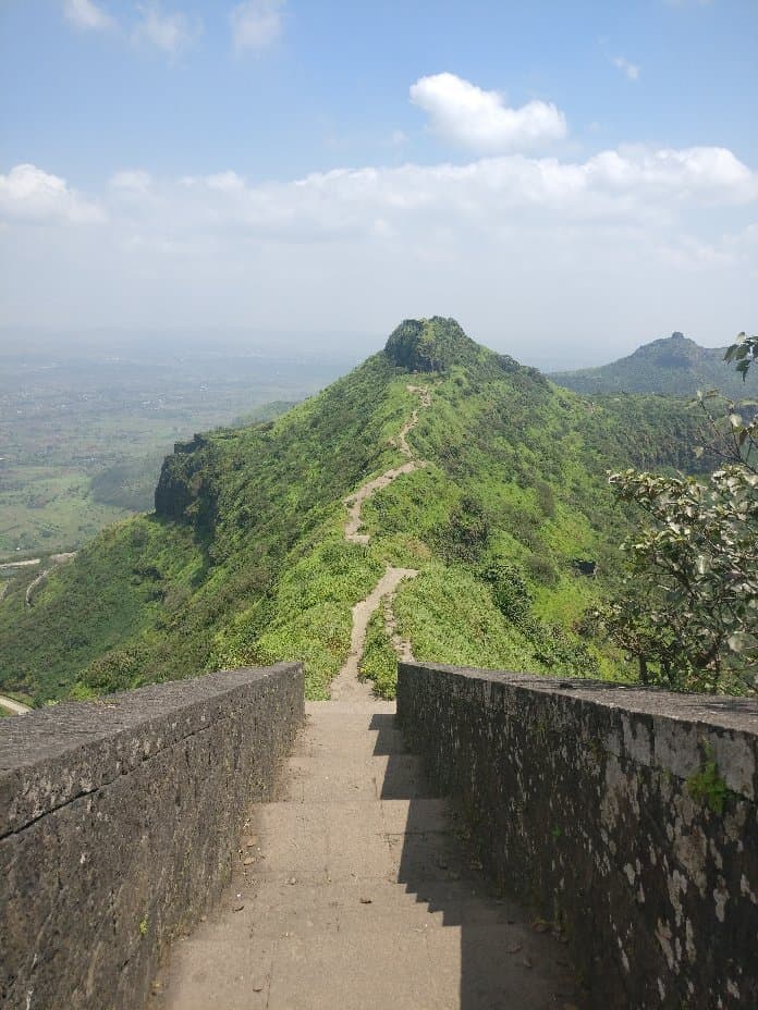 View from the temple top of the trail.