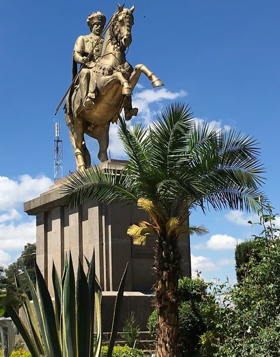 Menelik ll Statue in new splendor