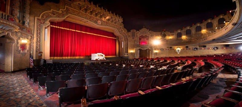 This is an overview of the auditorium, which has the largest movie screen in the Canton area. It seats nearly 1500 people.