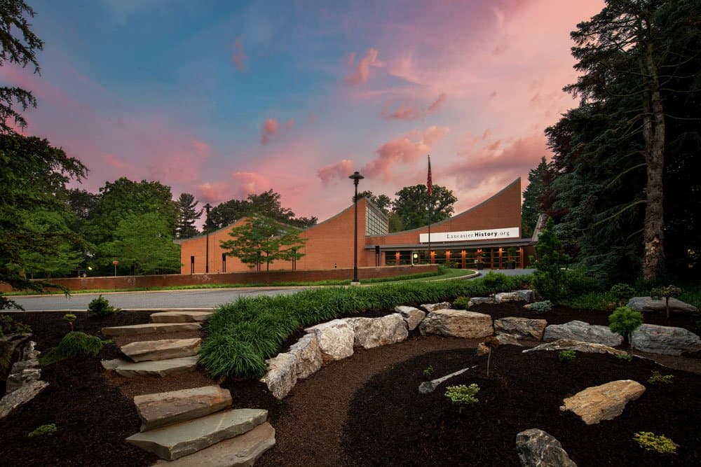 The exterior of LancasterHistory's Stauffer Building.