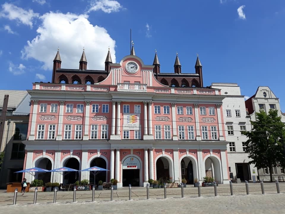 Rathaus, Rostock, Alemania.
