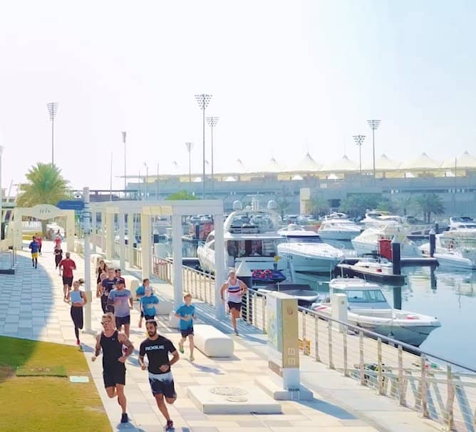 Strolling the Marina Promenade