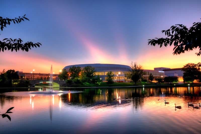 The VBC sits in the heart of downtown Huntsville, Alabama and overlooks Big Spring Park.