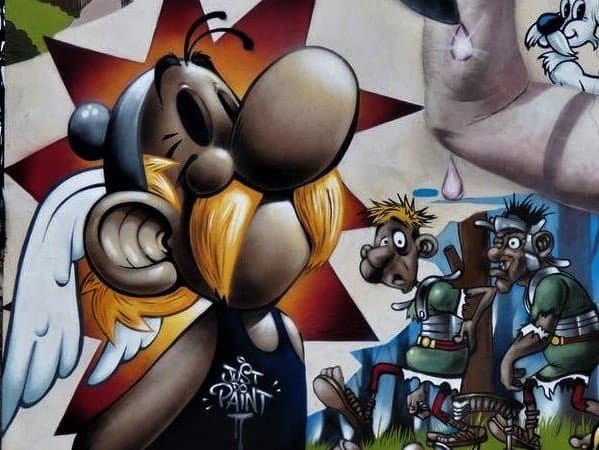 Détail de la fresque