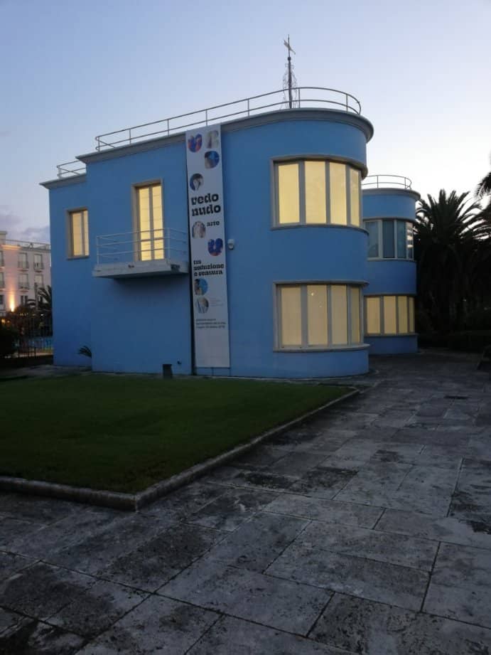 The Iconic Blue Facade