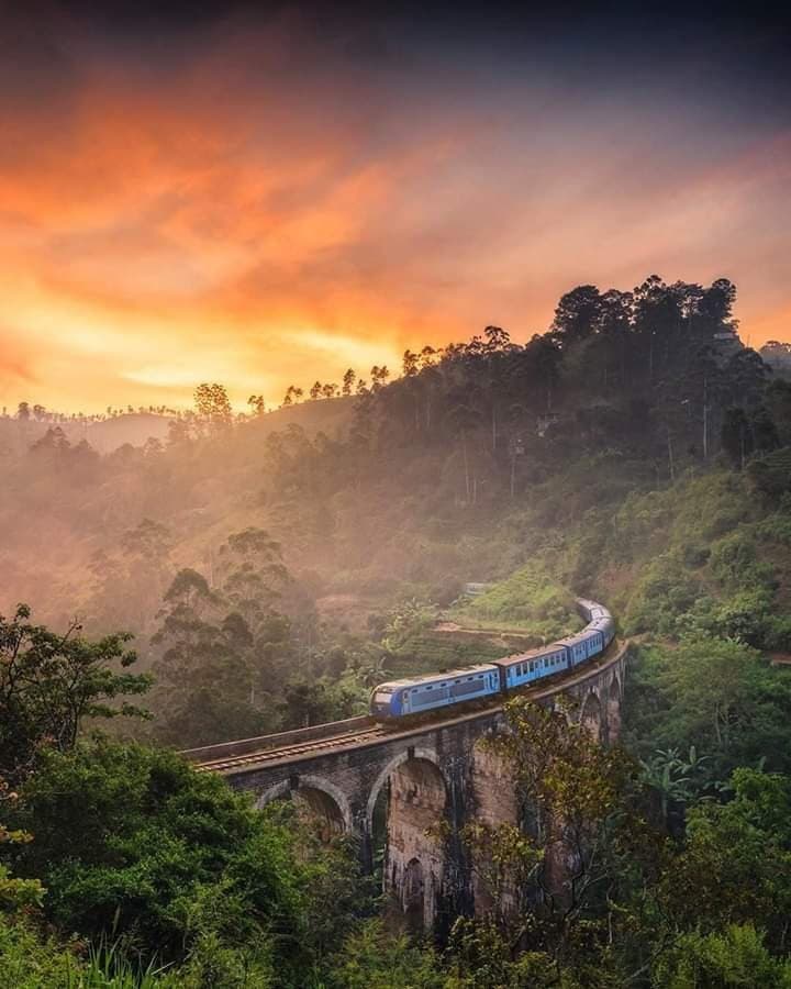 The most beautiful train ride in the world ! The eastern train route take you from Colombo to badulla, if you wish you can go to kandy taken by cab then you can join train from kandy..to Nanu oya ,on to ella and badulla ... you must know Colombo to badulla train change the railway line at kandy station