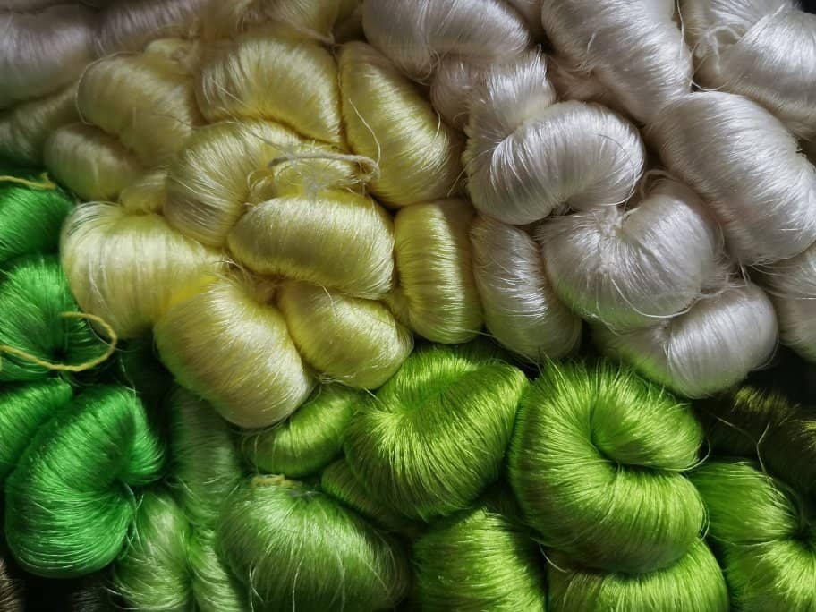 Intricate Silk Weaving