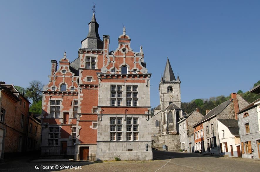 La Maison du patrimoine médiéval mosan est abritée dans l'ancienne "Maison espagnole" de Bouvignes.
Photo G. Focant © SPW-AWaP