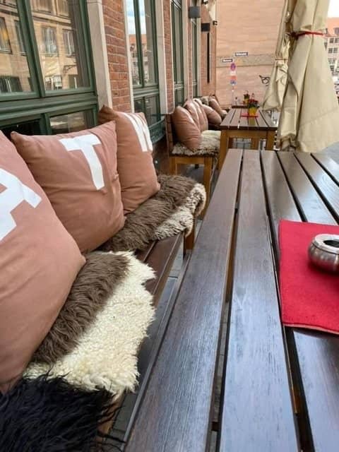 Spacious Beer Garden