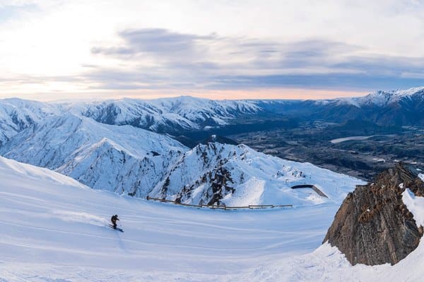Coronet Peak Ski Area in Queenstown, New Zealand