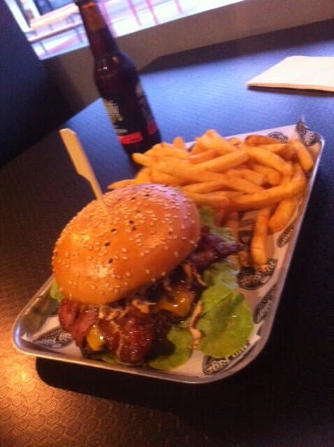Smokey Burger and fries