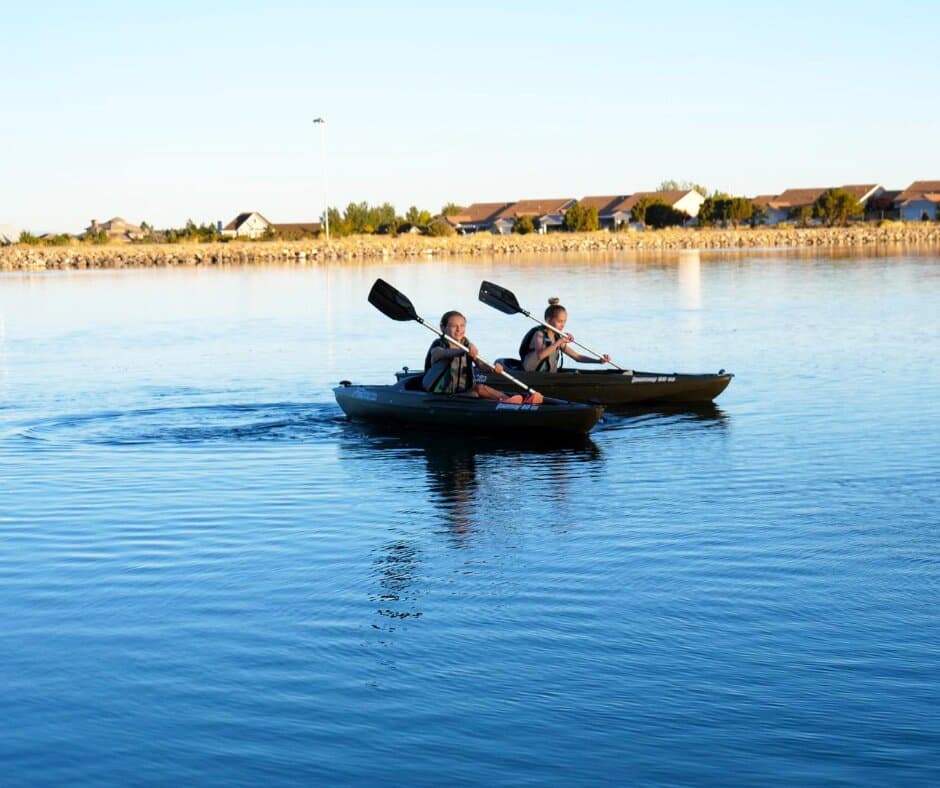 The Lake at the Hills is adjacent to the Aquatic Center in Cedar City and is a great spot for fishing, kayaking, stand-up paddleboarding, and playing in the sand on the beach.