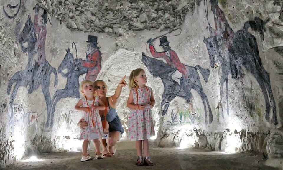 Visitors enjoying the Caves.
Copyright Frank Leppard